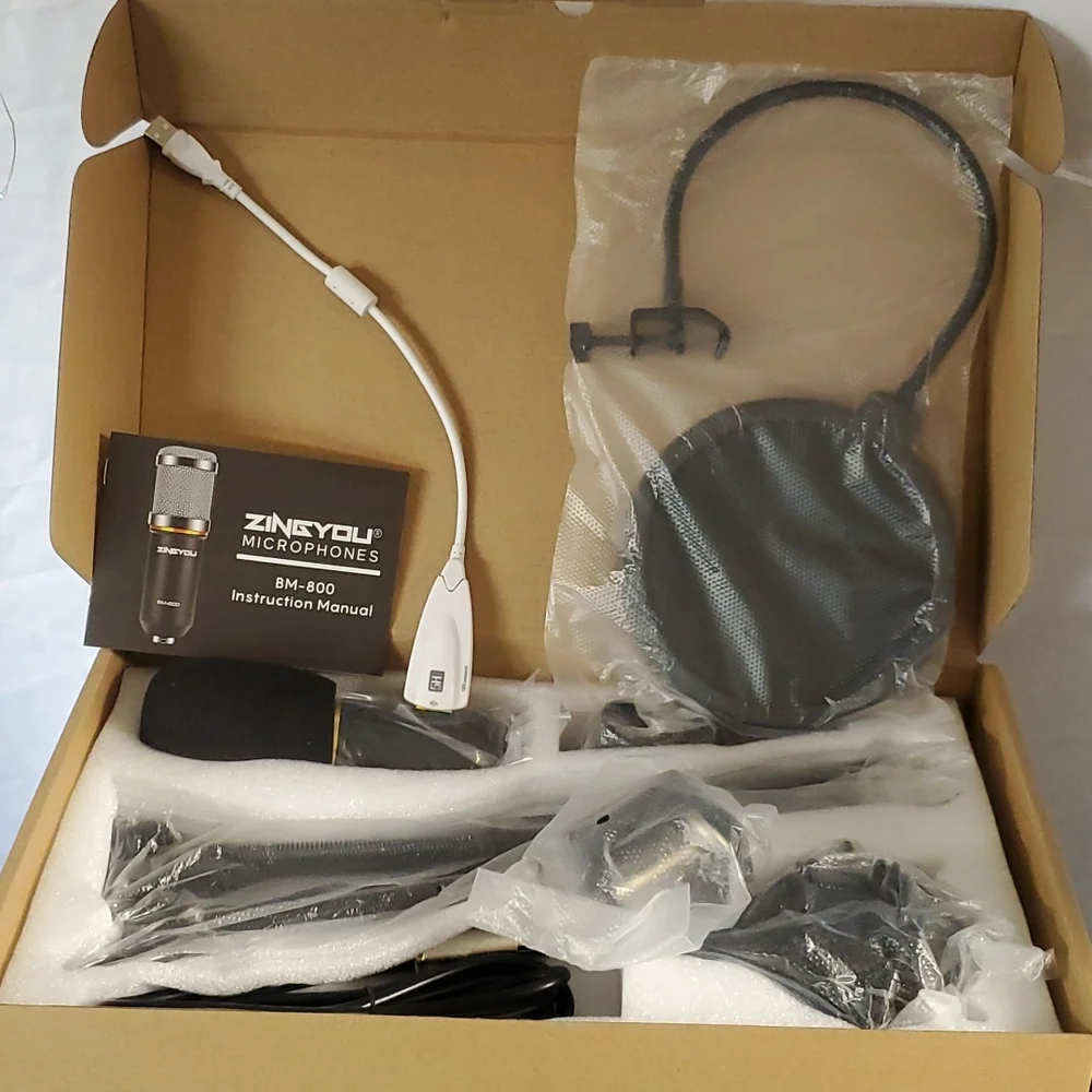 BNIB Zingyou XLR to Aux Condenser Microphone BM-800